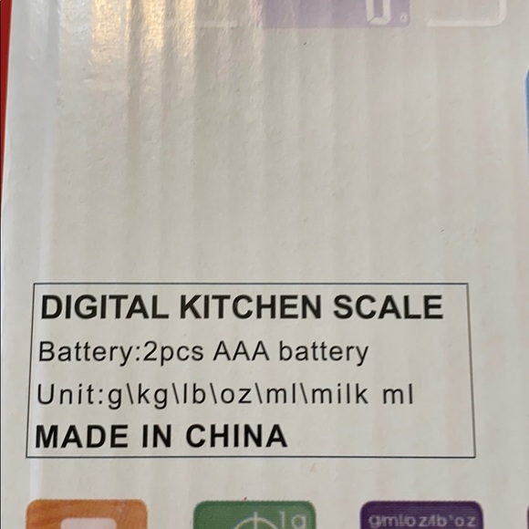 Digital kitchen scale with batteries - Picture 6 of 7
